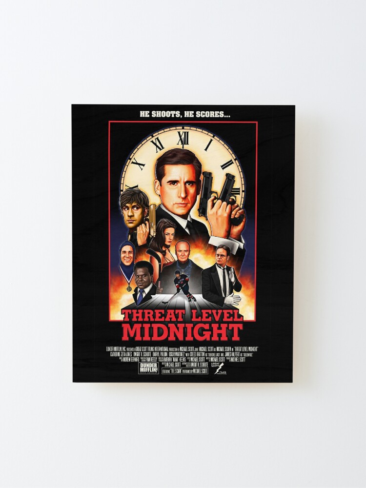 Alternate view of Threat Level Midnight Mounted Print