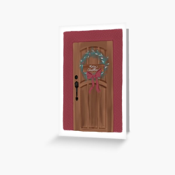 Christmas Door Greeting Card