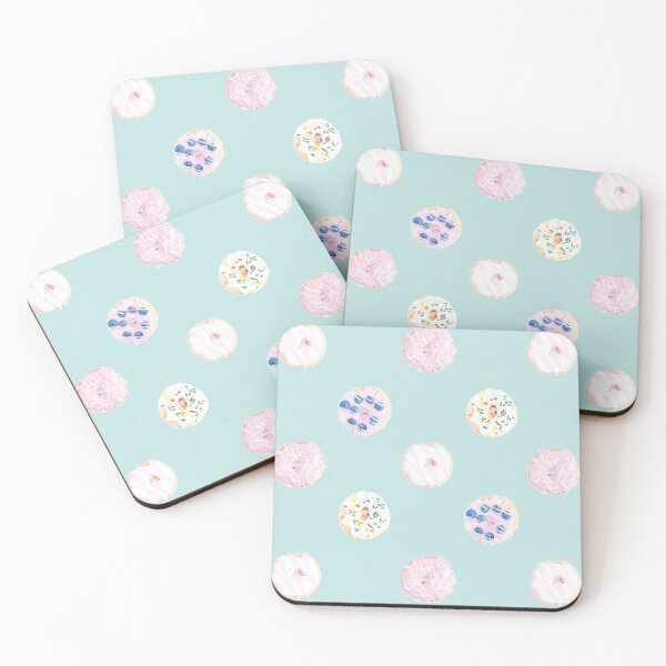 Item preview, Pastel Donuts Pattern | Food, Pretty, Pink, Teal, Girly designed and sold by KearonAlexandra.