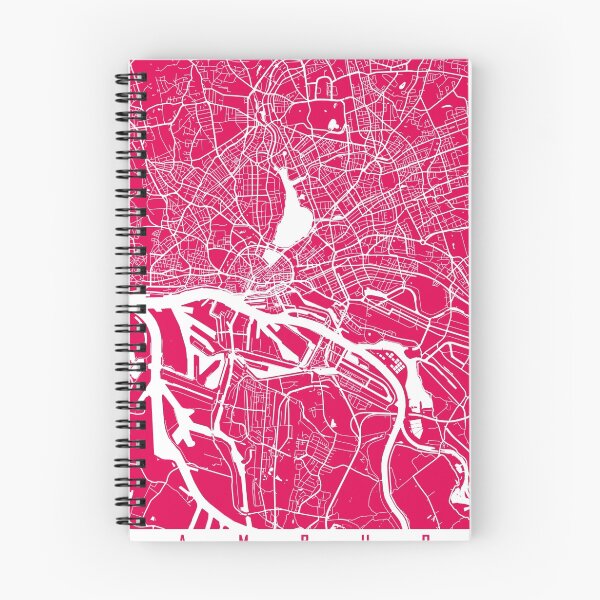 Item preview, Hamburg map raspberry designed and sold by mapsart.