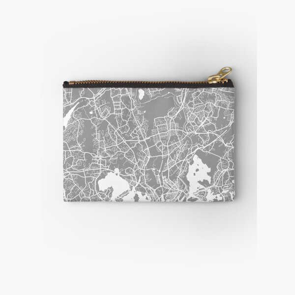 Item preview, Helsinki map grey designed and sold by mapsart.