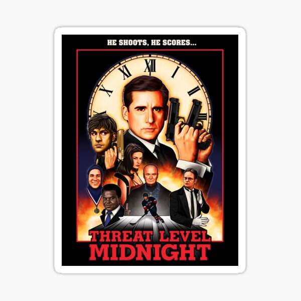 Threat Level Midnight Sticker