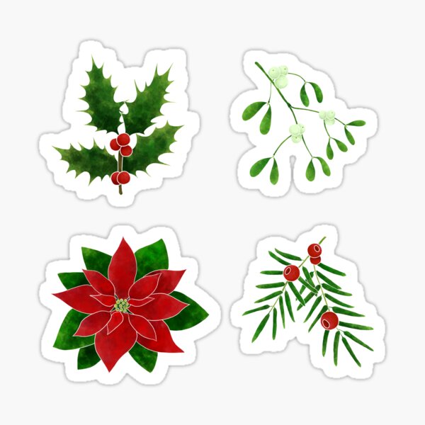 Item preview, Winter Holiday Plants Set designed and sold by GrousyGirl.