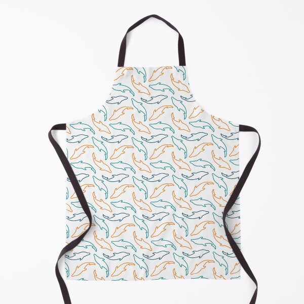 Item preview, Miami Dolphins Pattern, White Background designed and sold by brittlouise.
