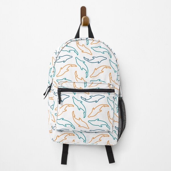 Item preview, Miami Dolphins Pattern, White Background designed and sold by brittlouise.
