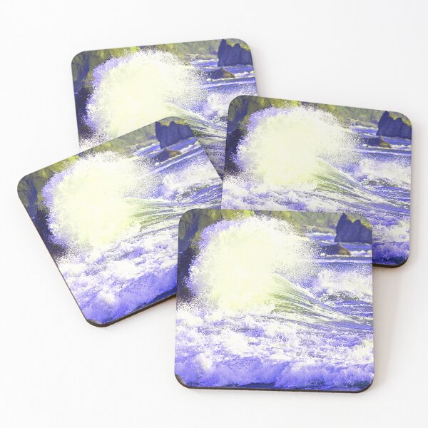 Item preview, Blue Waves Olas del océano rompiendo contra las rocas designed and sold by Paulele.