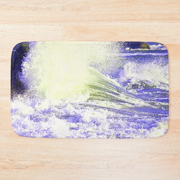 Item preview, Blue Waves Ocean Waves Crashing Against Rocks designed and sold by Paulele.