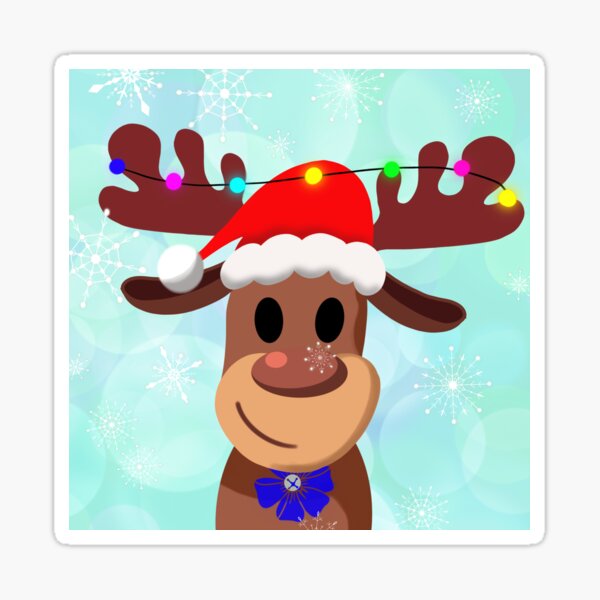 Christmas Reindeer Sticker