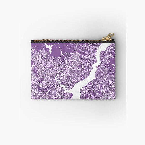 Item preview, Istanbul map lilac designed and sold by mapsart.