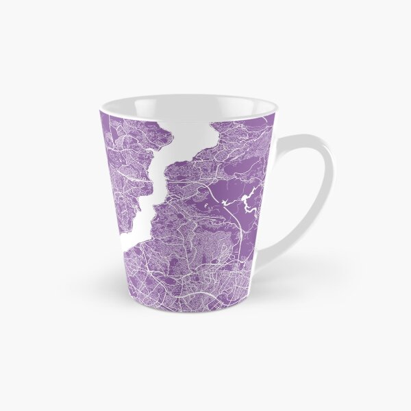 Item preview, Istanbul map lilac designed and sold by mapsart.