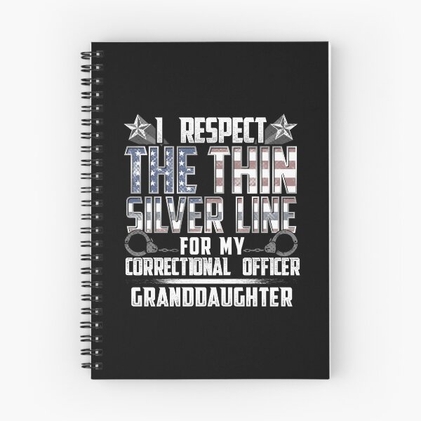 Item preview, Granddaughter Thin Silver Line Correctional Officer designed and sold by wheedesign.