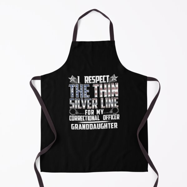 Item preview, Granddaughter Thin Silver Line Correctional Officer designed and sold by wheedesign.