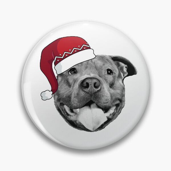 Item preview, Pitbull Santa designed and sold by PrettyPittie Shop.