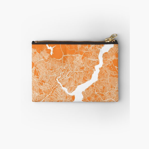 Item preview, Istanbul map orange designed and sold by mapsart.