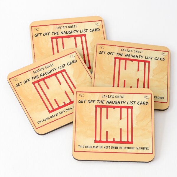 Item preview, Get off the naughty list card designed and sold by sketchypages.