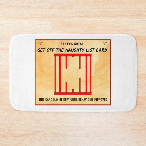 Item preview, Get off the naughty list card designed and sold by sketchypages.
