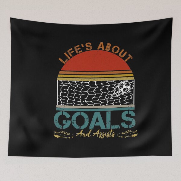 Item preview, Life's About Goals And Assists Funny Soccer Goal Gootball  designed and sold by alipapi.