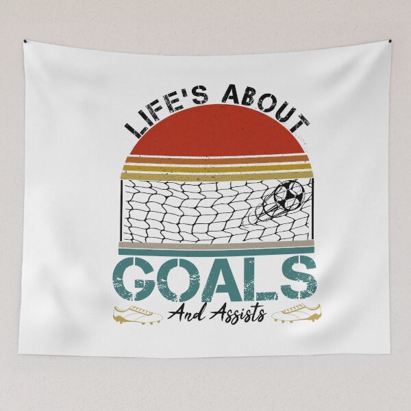 Item preview,  Life's About Goals And Assists Funny Soccer Goal Gootball  designed and sold by alipapi.