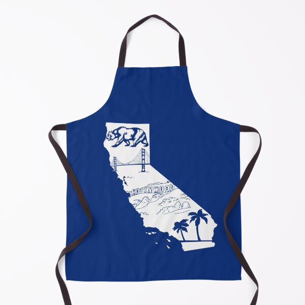 Item preview, Map of California with golden gate bridge, bear and Hollywood sign designed and sold by mashmosh.