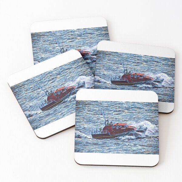 Item preview, Abstract lifeboat crashing through waves designed and sold by Willtompsett.