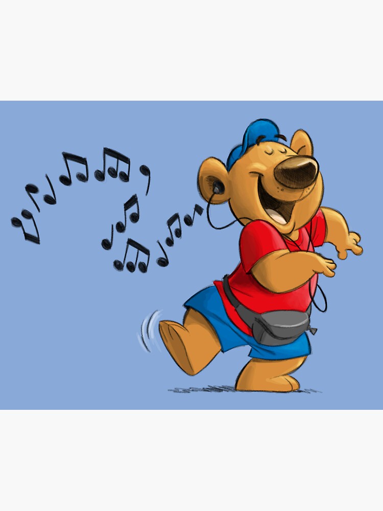 "Happy Dancing Bear" Sticker for Sale by cedricstudio Redbubble