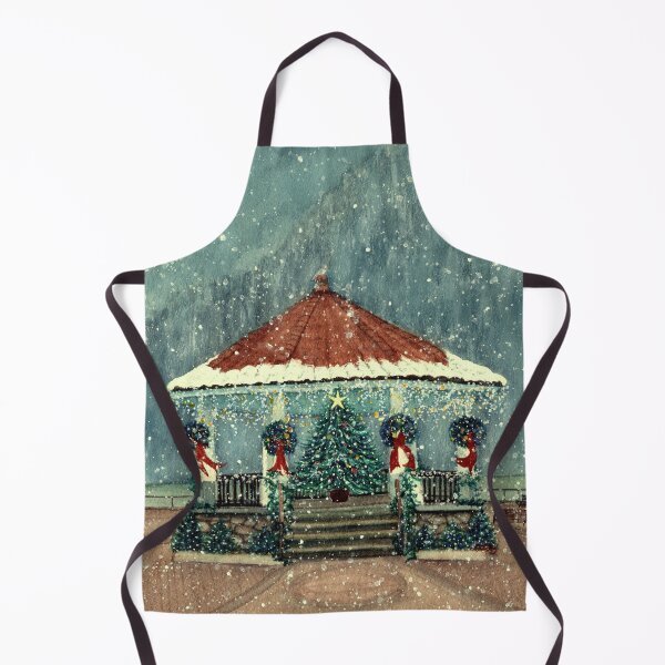 Item preview, Christmas Holidays Gazebo in Cold Spring Hudson Valley designed and sold by JanineRileyArt.
