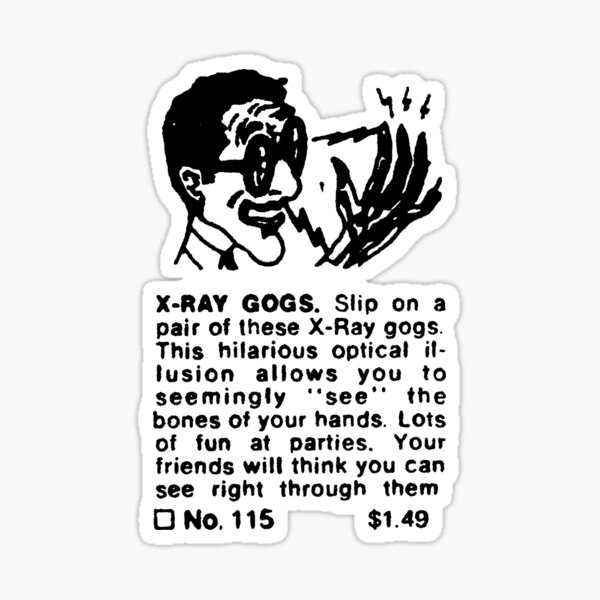 "XRAY 1" Sticker for Sale by Megatrip Redbubble