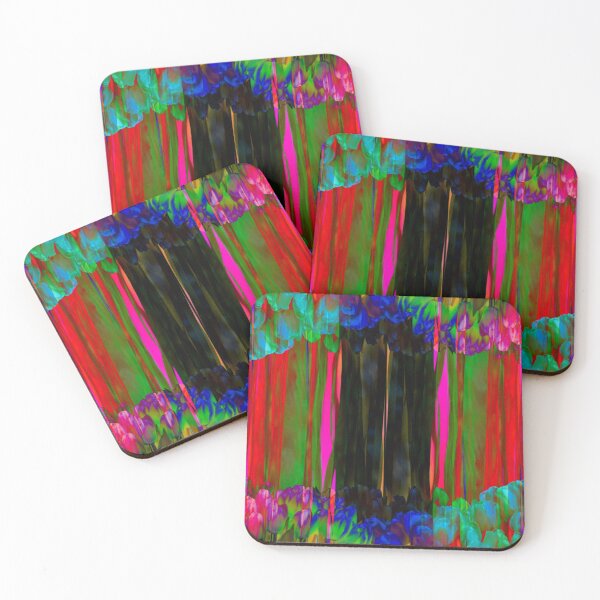 Item preview, Tulip Flower Rainbow Color Abstract Art Print designed and sold by Mary Riley.