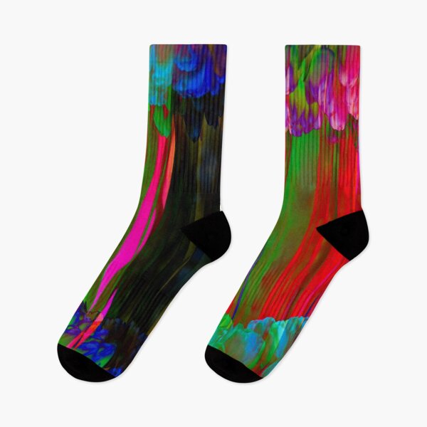 Item preview, Tulip Flower Rainbow Color Abstract Art Print designed and sold by Mary Riley.