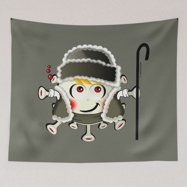 Item preview, Christmas gifts the Simonsitos, the virus of good luck shepherd designed and sold by simonsitos.