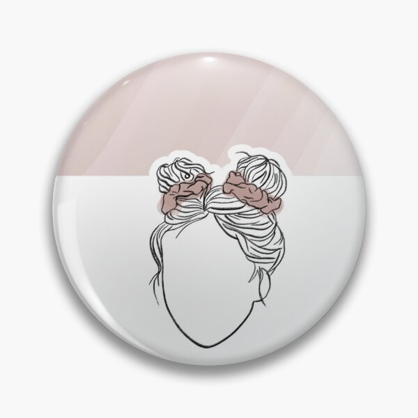 Artikelvorschau, Space Buns Girl mit Pink Scrunchie entworfen und verkauft von 12talbo.