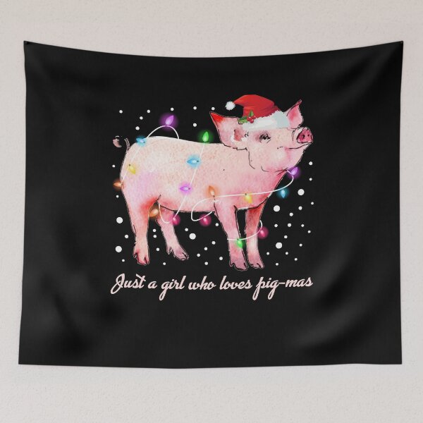 Artikelvorschau, Pigmas Weihnachtshemd, Piggy Christmas Shirt, Weihnachtshemd entworfen und verkauft von Nrlifecreations.