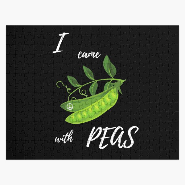 I came with peas-Funny puns Jigsaw Puzzle