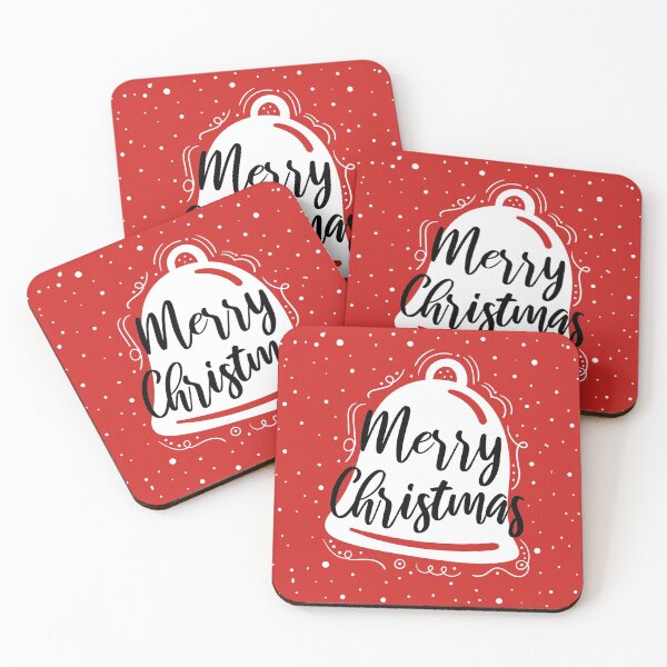 Item preview, Merry Christmas card with cute bell, snowflakes, text.  designed and sold by MangoFun.