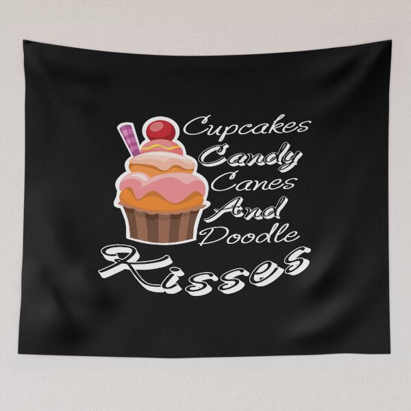 Item preview, Cupcakes, Candy Canes, And Doodle Kisses-Christmas Gift designed and sold by khalilelk.