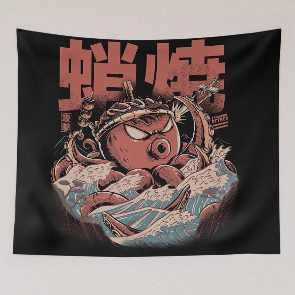 Item preview, Takoyaki Attack Black Version designed and sold by Ilustrata®.