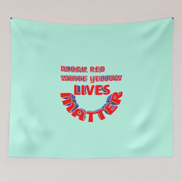 Item preview, Black White Red Yellow lives matter 026 designed and sold by ITALY-Roselli-.