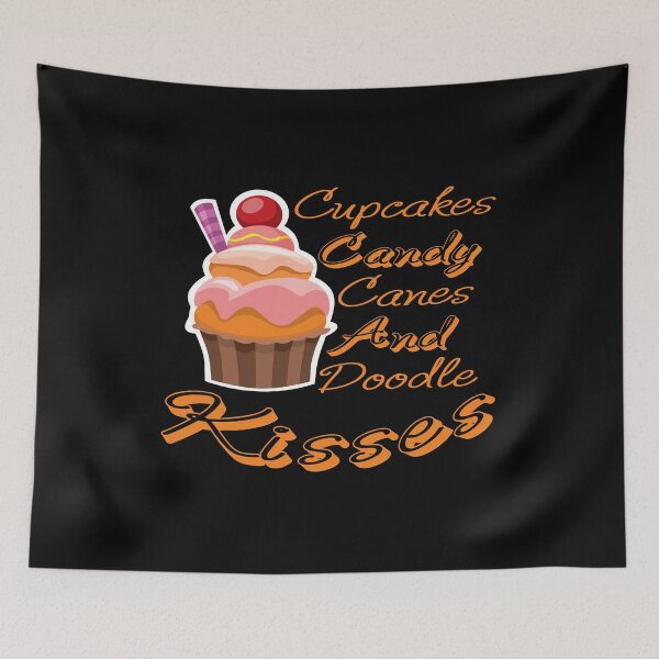 Item preview, Cupcakes, Candy Canes, And Doodle Kisses-Christmas Gift designed and sold by khalilelk.