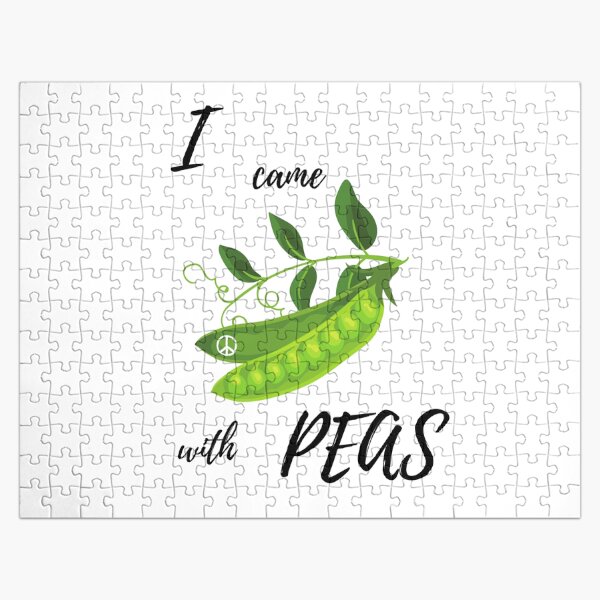 I came with peas-Funny puns Jigsaw Puzzle