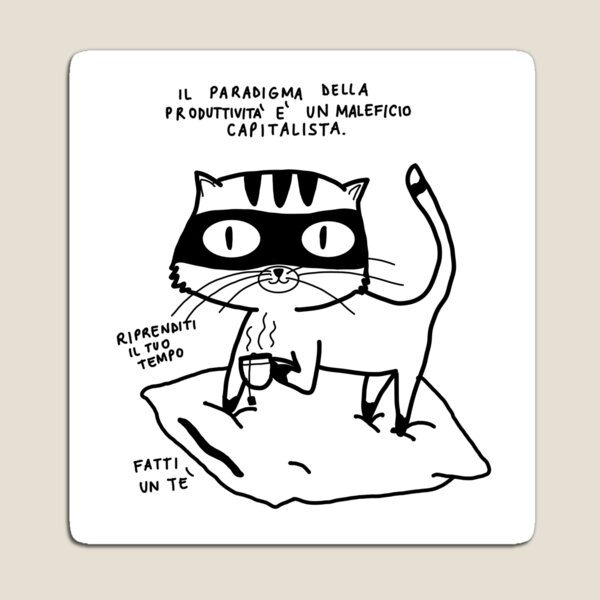 Vista previa del artículo con la obra «Gato de té», diseñado y vendido por blulu-.