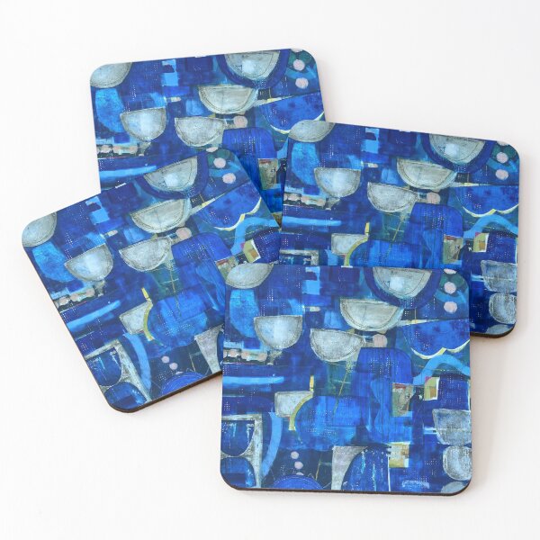 Item preview, Contemporary  Bold Blue Mixed Media  designed and sold by Tesby.