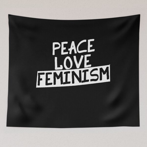 Artikelvorschau, Peace love Feminism entworfen und verkauft von FrictionMaxxing.
