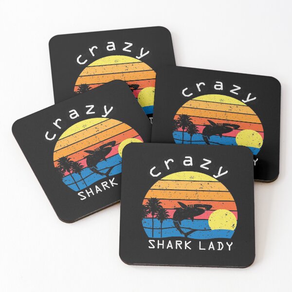 Item preview, Crazy Shark Lady FUNNY SHARK LADY designed and sold by alipapi.