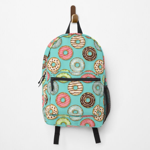 Item preview, Donuts pattern on blue background designed and sold by Natbasil.