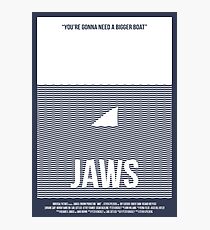 Jaws film poster Photographic Print