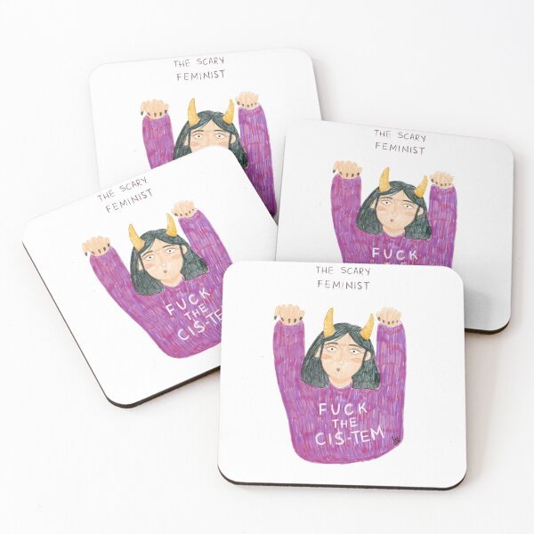 Item preview, the scary feminist designed and sold by blulu-.