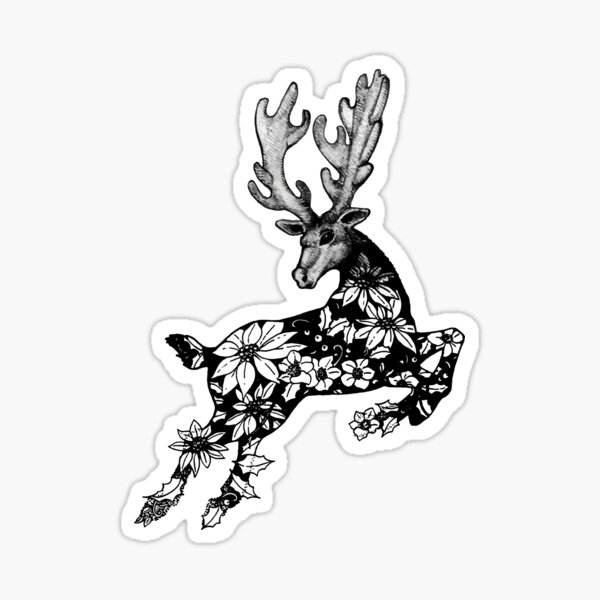 Christmas Reindeer Sticker
