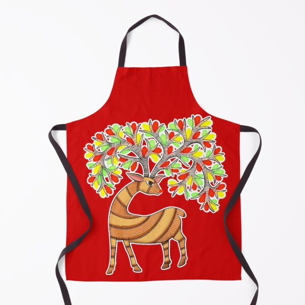 Item preview, Folk art reindeer designed and sold by Prita-D.
