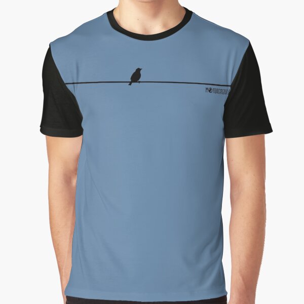 Birb on a Wire Graphic T-Shirt