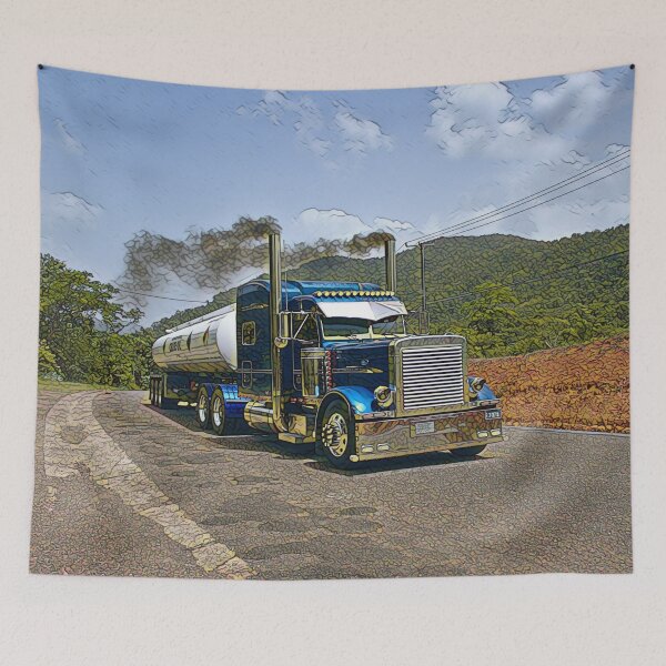 Item preview, Semi truck painting  designed and sold by ^ H12021 ^.